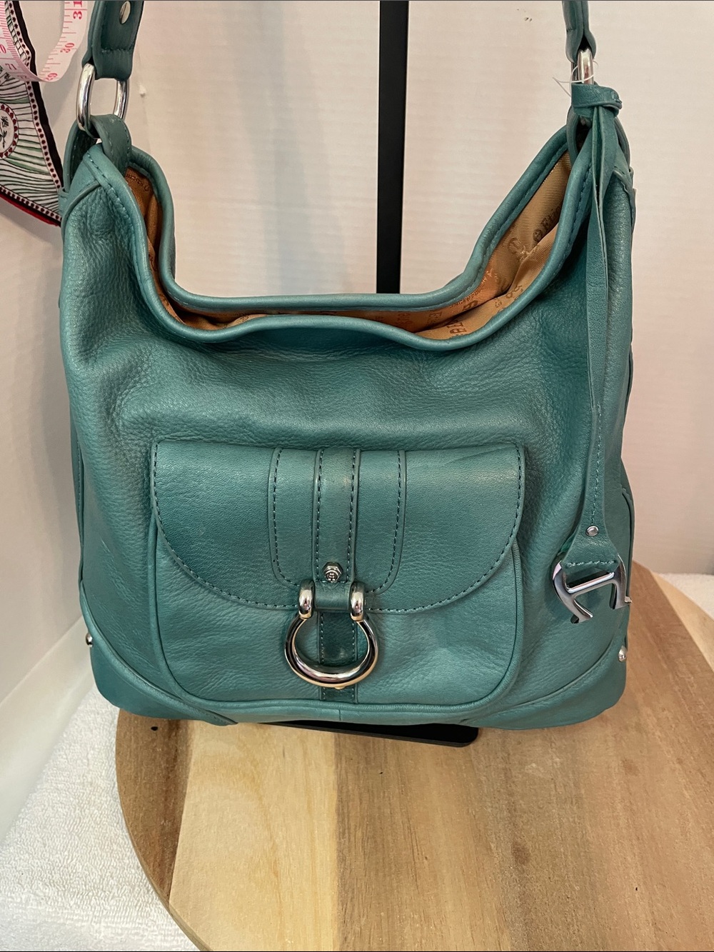 Etienne Aigner Leather Hobo Bag - Stylish Everyday Shoulder Bag